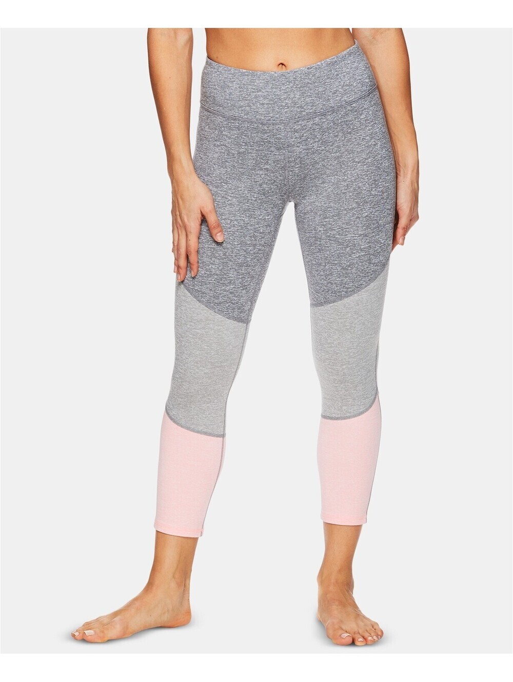 Gaiam Womens Delaney Colorblocked Capri Leggings Size XS